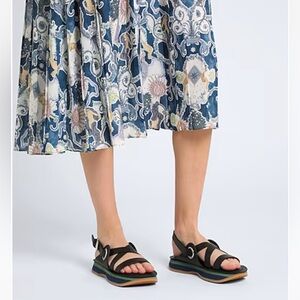 Authentic See by Chloe Leather sandals with buckle closure